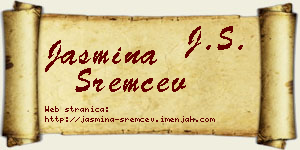 Jasmina Sremčev vizit kartica